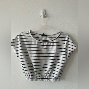 Forever 21 Striped Print Crop Top